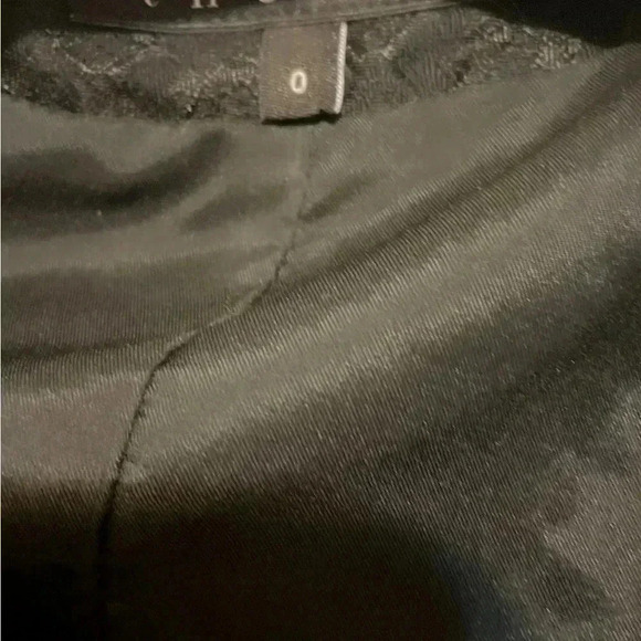 Theory black day 2 nite  stylish classic long sleeve casual appliqué blazer 0 - Picture 3 of 4